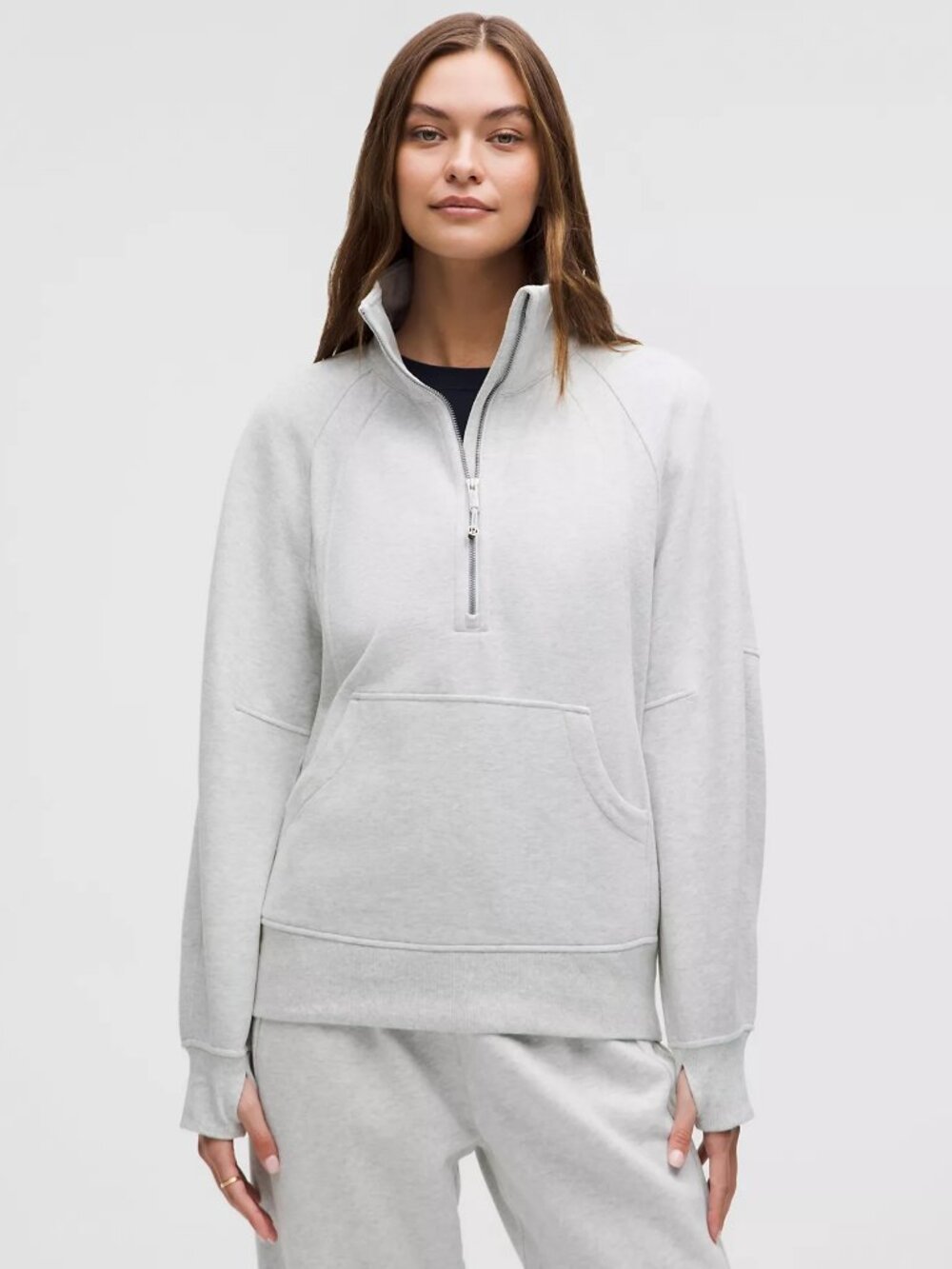 Lululemon Scuba Oversized Funnel-Neck Half Zip Long